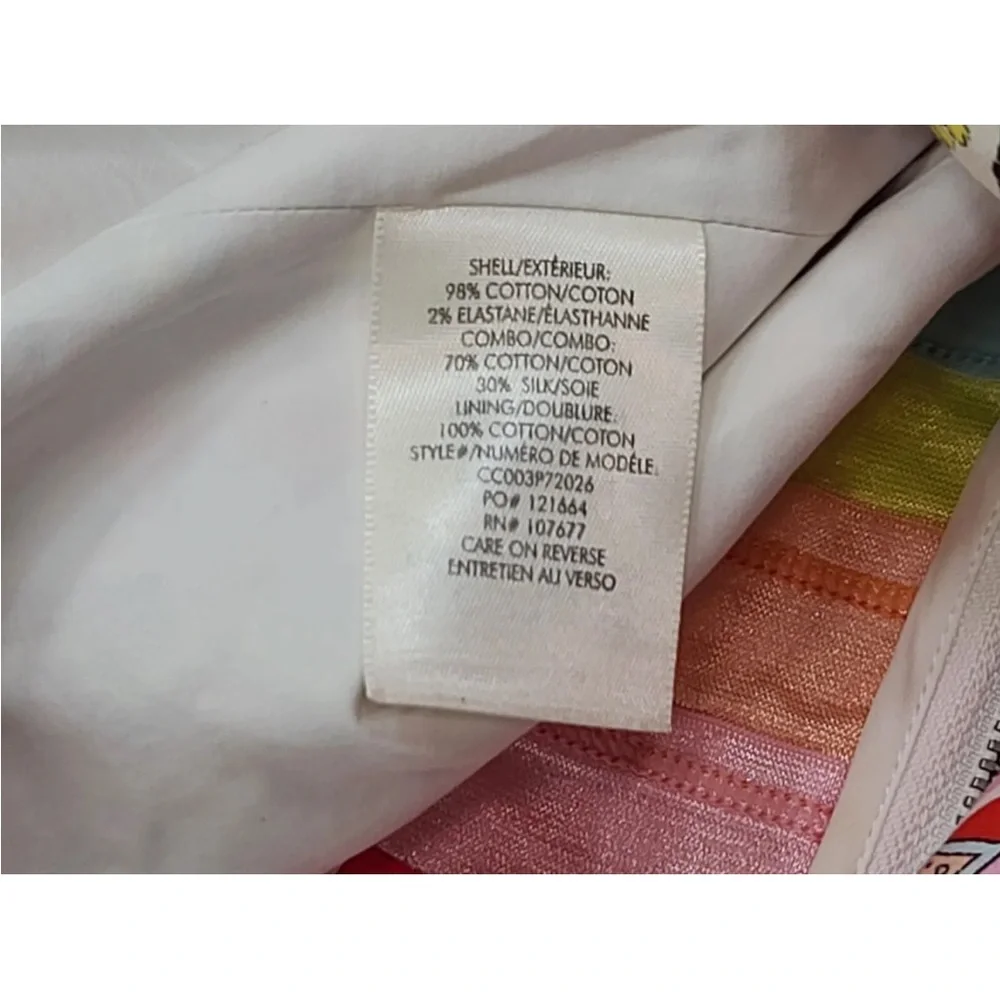 Alice + Olivia Margarite Tie Front Cropped Puff Sleeve Crop Top Size XS READ - Picture 6 of 9